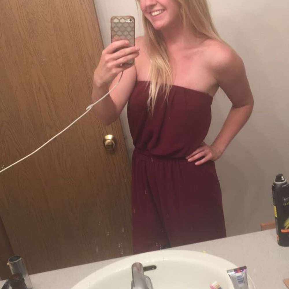 Maroon Jumpsuit